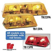 3UJR5 Mini Lightbar, Strobe, Red, Perm, 15 In