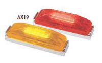 3UKR6 Clearance Light, LED, Red, Surf, Rect, 4 L