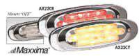 3UKU4 Clearance Light, LED, Rd, Surf, Oval, 6-5/8 L