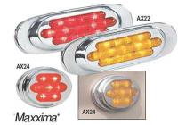 3VMP6 Clearance Light, LED, Surface, Oval, 3 In L