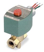 6YEJ9 S &amp; HW Solenoid Valve, 1/4 In., NC, Brass