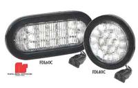 3ULF5 Back-Up Light, LED, Wh, Surf, Oval, 2-3/8 L