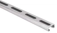 3ULW6 Slotted Channel, 10 Ft, 13/16 In D, Silver