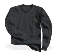 3URN1 Lng Slv Thermo Crw Nck Shirt, Blk, Ctn, 2XL