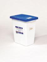 3UTD2 Sharps Container, 8 Gal., Hinged Lid, PK 2