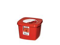 3UTE8 Sharps Container, 2 Gal., Hinged Lid, PK 5