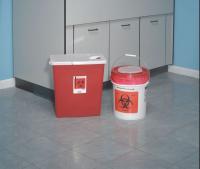3UTG4 Sharps Container, 12 Gal., Hinged Lid, PK 2