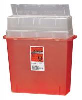 3UTG5 Sharps Container, 1.25 Gal., Auto Drop, PK3
