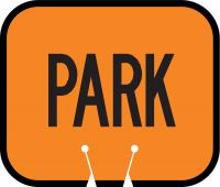 3UTK2 Traffic Cone Sign, Orange w/Black, Park