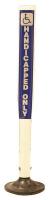 3UTP2 Parking Lot Delineators, 36 x 4In, WHT/BL