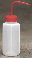 3UUR3 Wash Bottle, Polypropylene, Red, PK 5