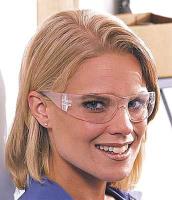 3UYE1 Safety Glasses, Clear, Scratch-Resistant