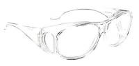 3UYA6 Safety Glasses, Clear, Scratch-Resistant