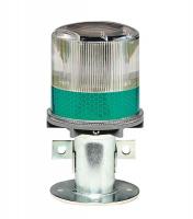 3UYN9 Warning Light, (4) LED, Green, Solar NiMH