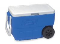 3UYX5 Wheeled Chest Cooler, 50 qt., Blue