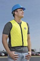 3UZJ2 Cooling Vest, XL, Silver, Nylon