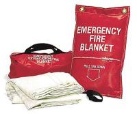 3UZJ5 Fire Blanket and Duffel Bag, Fiberglass