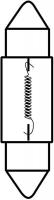 3VA78 Miniature Lamp, DE3022, 5W, T2 1/4, 13V, PK2