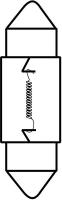 3VA79 Mini Incand. Bulb, T3 1/4, 10W, 13V, 2PK