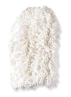 3VA93 FlxDustr Dust Mitt, Wht, Yarn, Plystr Blnd