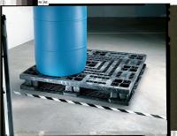 3VAR8 Plastic Pallet, Stackable, Dyn Cap 4000Lb