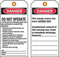 3VAW5 Danger Tag, 5-3/4 x 3 In, OSHA, Met, PK25