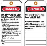 3VAW6 Danger Tag, 5-1/2 x 3 In, Hd Polyest, PK25