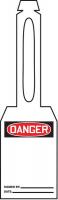3VAX7 Danger Tag, 5-1/4 x 3-1/4 In, Plstc, PK25