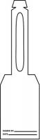 3VAY1 Blank Tag, 5-1/4 x 3-1/4 In, Wht, PK25