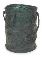3VB57 Leaf/Litter Bag, Collapsible, 27 G, Green