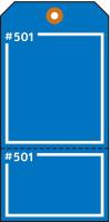 3VCW8 Blank Tag, 5-3/4 x 2-7/8 In, Bl, PK100