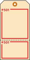3VCX5 Blank Tag, 5-3/4 x 2-7/8 In, Tan, PK100