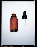 3VEP9 Amber Glass Bottle w/Dropper, 60mL, PK12