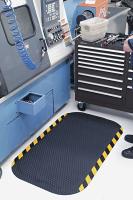 3VFT9 Anti-Fatigue Mat, 46x69In, 5/8In, Blk/Yllw