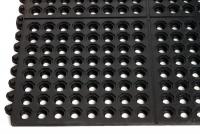 3VGH9 Modular Mat, Wet, 3 x 3, Natural Rubber