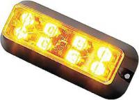 3VJA5 Warning Light, LED, Black, Surface, Rect, 5 L