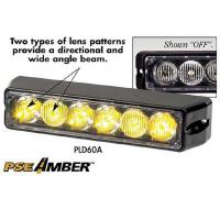 3VJA9 Warning Light, LED, Ambr, Surf, Rect, 7-1/2 L