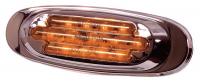 3VMU7 Clearance Light, LED, Amber, Oval, 6-5/8 L