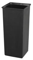 3VNY4 Plastic Liner, Black, 13Lx13Wx27-1/2H