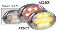 3VNY6 Clearance Light, LED, Red, Surface, Oval, 3 L