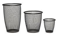 3VNY9 Mesh Large Round Wastebasket, 19-1/2H