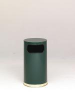 3VPZ6 Waste Receptacle, Side Open, Green, 12 gal.