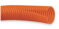 3VRL7 Corrugated Loom, Orange, ID 0.41 In, 25Ft