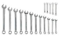 3VY62 Combo Wrench Set, Antislip, 6-22mm, 17 Pc