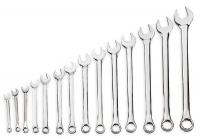 3VY65 Combo Wrench Set, Antislip, 7-20mm, 14 Pc