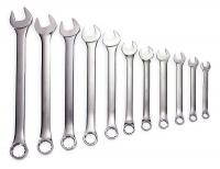 3VY70 Combo Wrench Set, Antislip, 3/8-1 in, 11 Pc