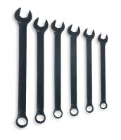 3VY76 Combo Wrench Set, Black, 3/8-3/4 in., 6 Pc