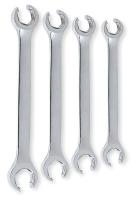 3VY78 Flare Nut Wrench Set, 3/8-1 in., 4 Pc