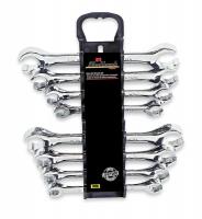 3VY80 Flare Nut Wrench Set, 10-21mm, 3/8-1in, 8Pc