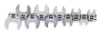 3VY84 Crowfoot Wrench Set, Metric, 10 Pc
